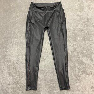 Nicolette Shape wear  Faux Leather Shiny Leggings Size XXL